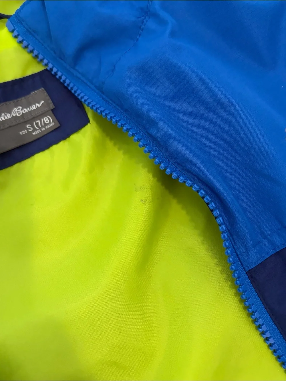 Eddie Bauer Youth 3-in-1 Jacket Blue Size Small 7/8 Windbreaker Fleece